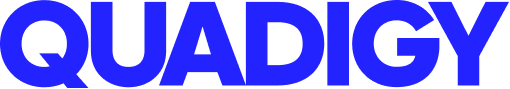 Quadigy blue wordmark