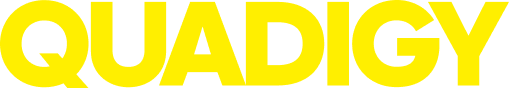 Quadigy yellow wordmark